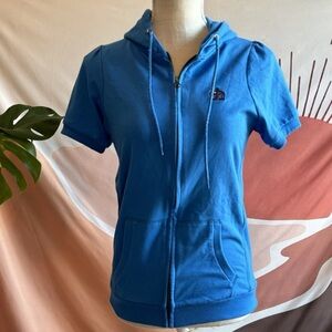Merc London Hoodie Women's Size M Medium Hester Zip Thru Short Sleeve